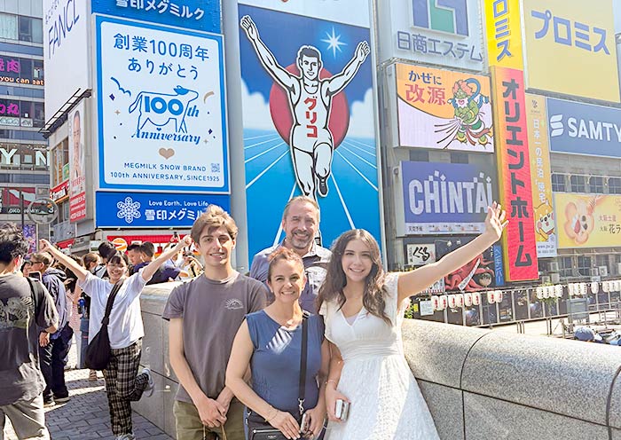 Our Guests in Dotombori District, Osaka 