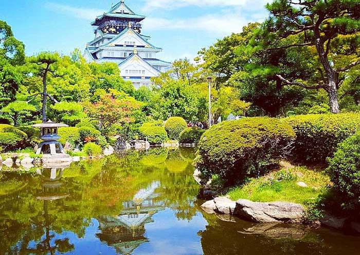 Castillo de Osaka Lush Scenery Osaka Castle