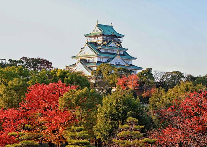 Castillo de Osaka en otoño Osaka Castle in Autumn