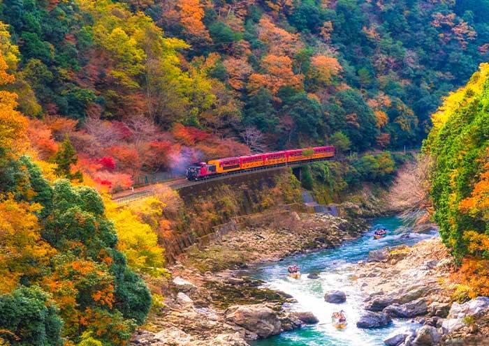 Ferrocarril Panorámico Sagano, Kyoto Sagano Scenic Railway, Kyoto