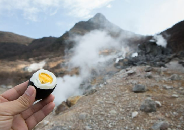 Black Eggs in Owakudani, Hakone
