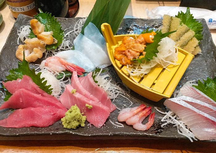 Sashimi, Tsukiji Fish Market