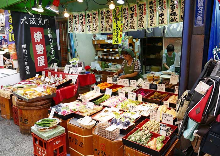 Puesto de Comida, Mercado Kuromon Food Stall, Kuromon Market