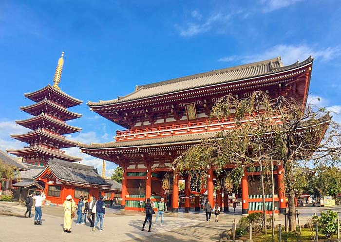 Pagoda de Cinco Pisos, Templo Senso-ji Five Story Pagoda, Senso-ji Temple