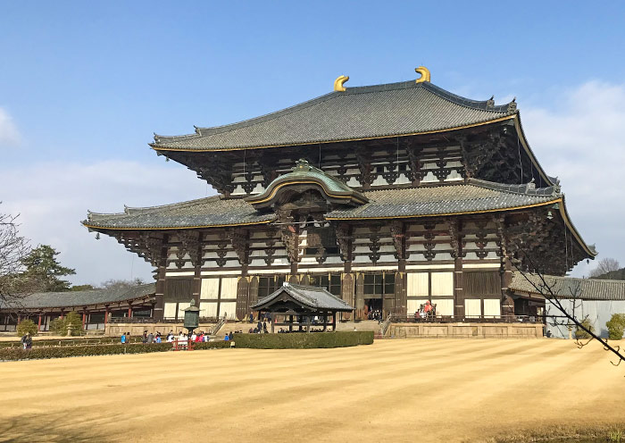 Templo Todai-ji en invierno Todaiji Temple in Winter
