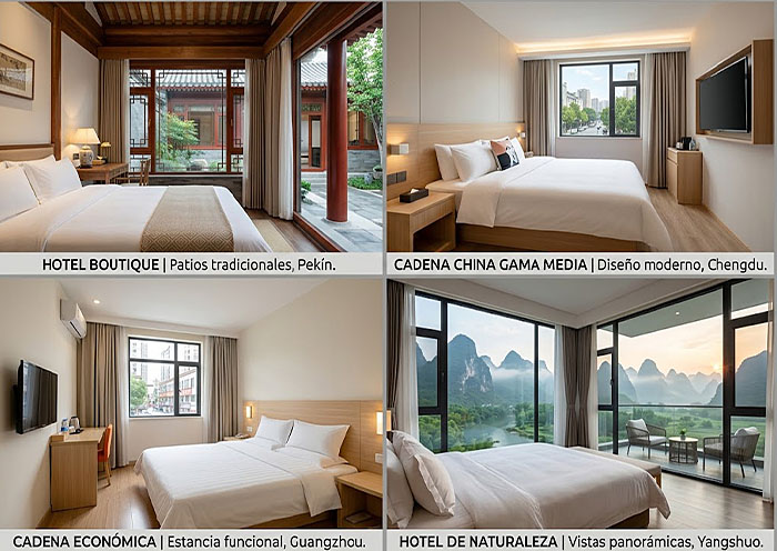 Tipos de hotel para alojarse en China