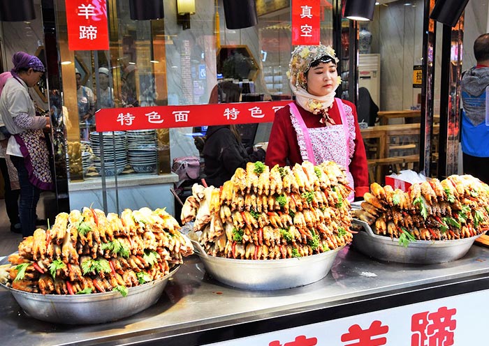 Deliciosas Comidas Locales del Barrio Musulmán Xian Muslim Quarter