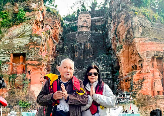Leshan Giant Buddha is a massive statue of Buddha