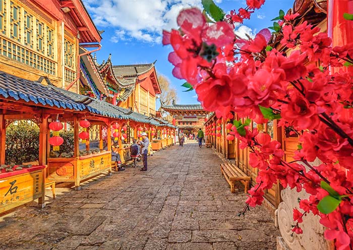 Lijiang Old Town Beautiful Alley