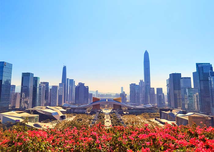  A prominent symbol of its modern skyline, Shenzhen
