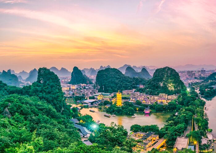 Guilin City Panoramic View