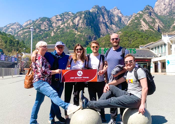 Our guests are visiting Huangshan Mountain