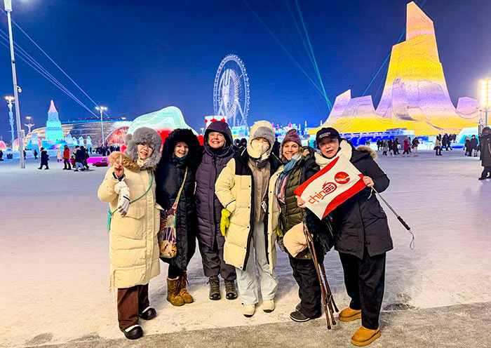 AOT Guests visiting Harbin Ice and Snow World