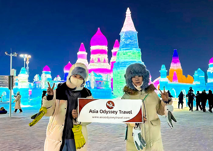 AOT Guests visiting Harbin Ice and Snow World
