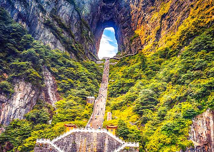 Incredible Tianmen Cave of Tianmen Mountain, Zhangjiajie