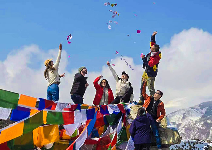 Banderas de caballo de viento para el Año Nuevo Tibetano