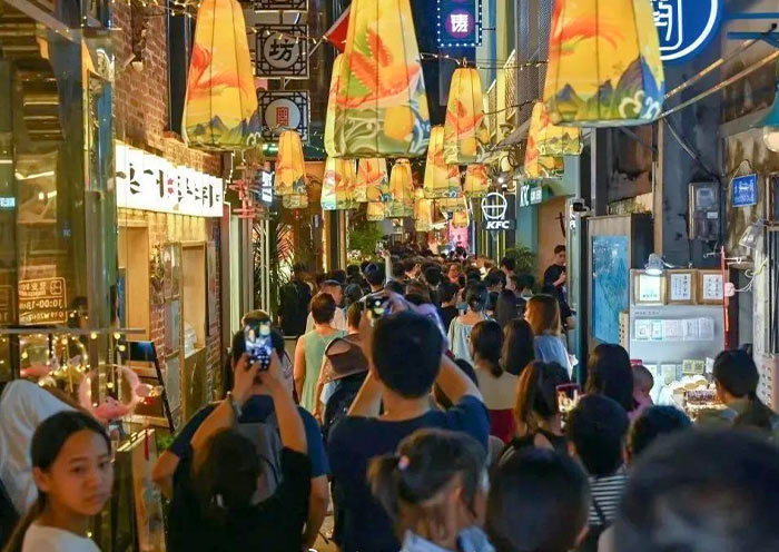 Yongqingfang at Night