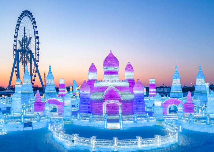 Crystal Castles in Harbin Ice and Snow World