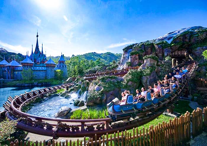Thrilling rides of Hong Kong Disneyland