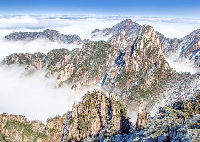 Mountain Huangshan in Winter