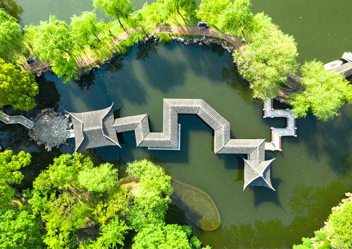 Humble Administrator's Garden bridges and pavilions