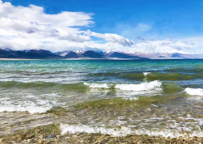 Lago Namtso en Tibet Namtso Lake in Tibet