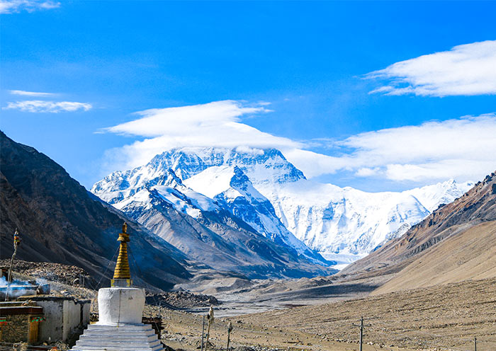 Rongbuk Monastery in Tibet