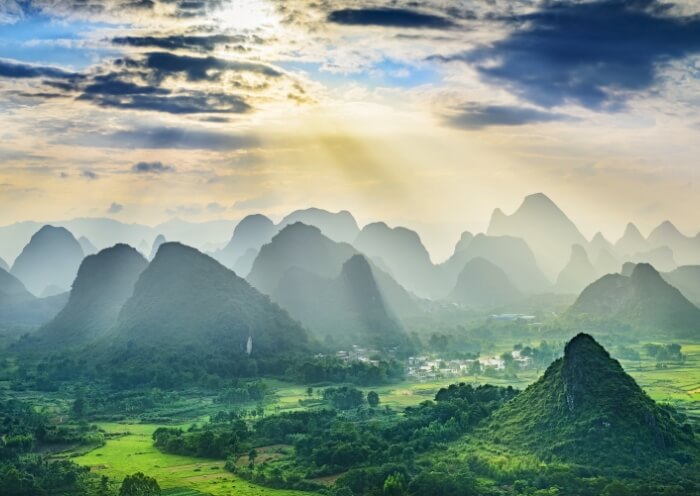Painting-like Karst Landscape in Guilin