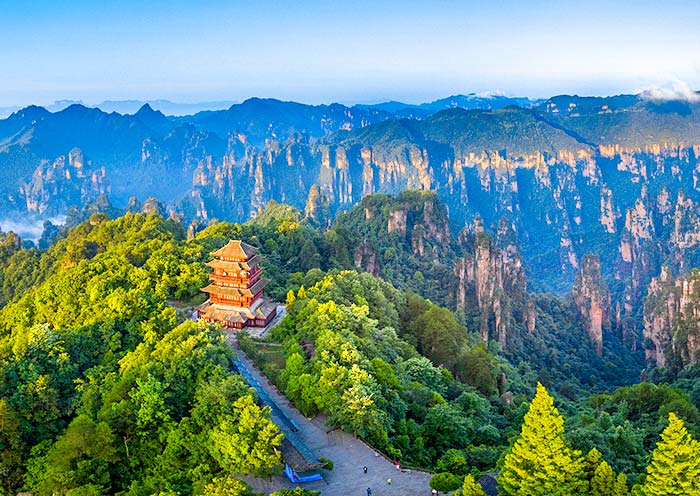 Panoramic View of Tianzi Mountain, Zhangjiajie