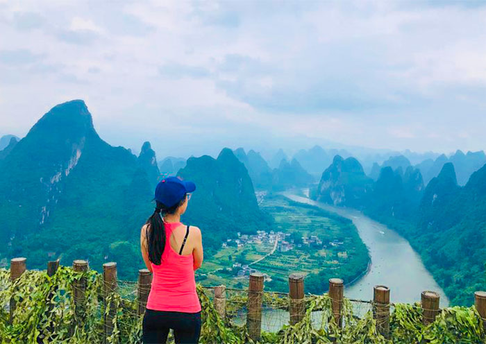 A mountain with a stunning 360-degree panoramic view 