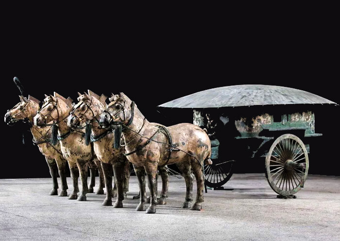 Bronze Chariot and Horse NO.2
