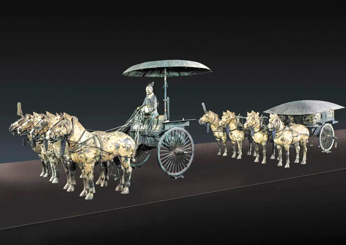 Carro y Caballo de Bronce NÚMERO 1 y NÚMERO 2