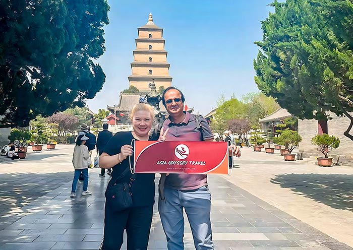 Giant Wild Goose Pagoda in Xian