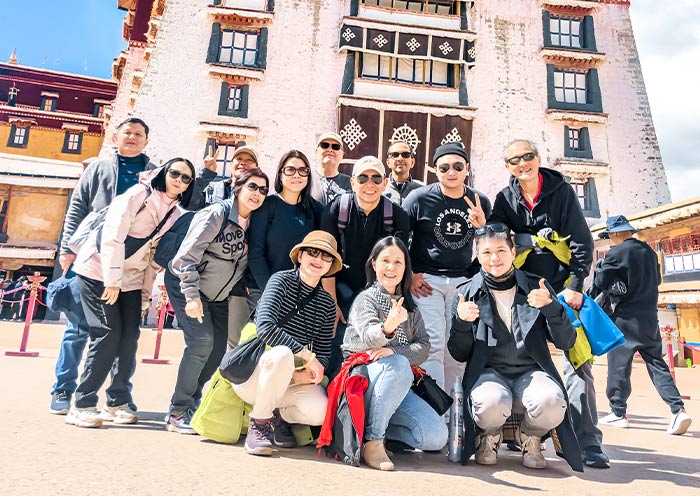 Our Guests at Potala Palace