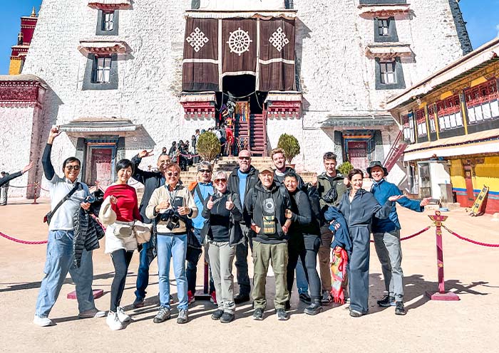 Our Guests at Potala Palace Our Guests at Potala Palace