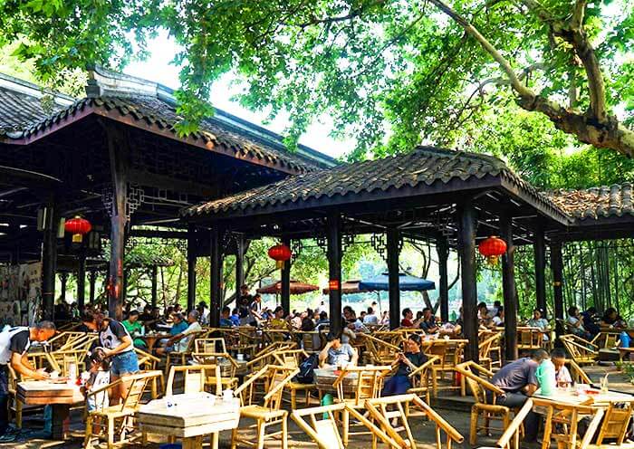 La cultura del té en el Parque del Pueblo de Chengdu
