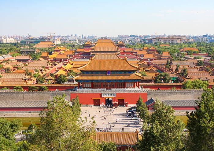 View Forbidden City from Jingshan Park