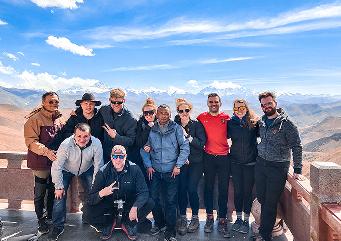 Un grupo de nuestros huéspedes visitó el paso Gyawu La para tomar increíbles fotos. Gyawu La Pass in Tibet to View Mount Everest