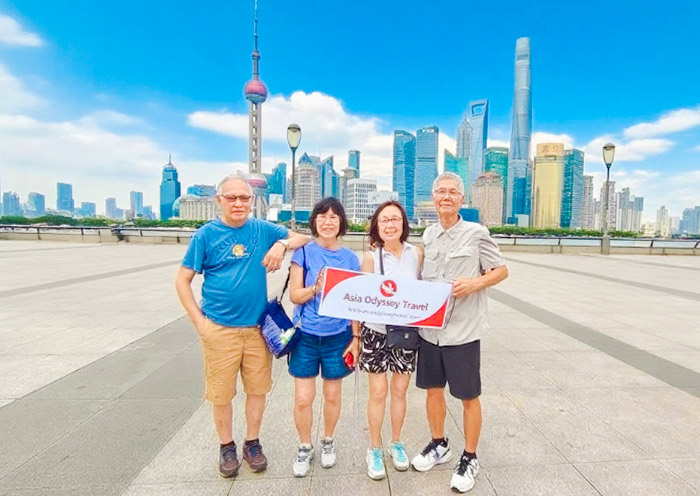 Lujiazui District located in the Pudong New Area of Shanghai