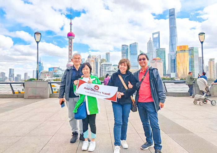 Lujiazui District located in the Pudong New Area of Shanghai