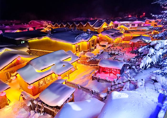 China Snow Town