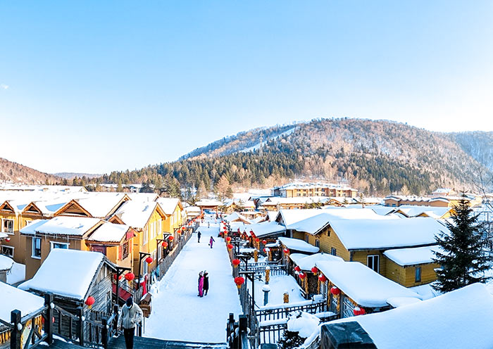 China Snow Town