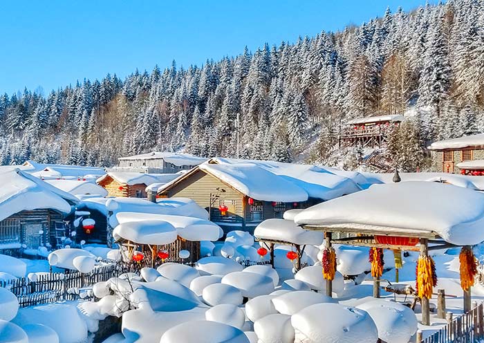 China Snow Town