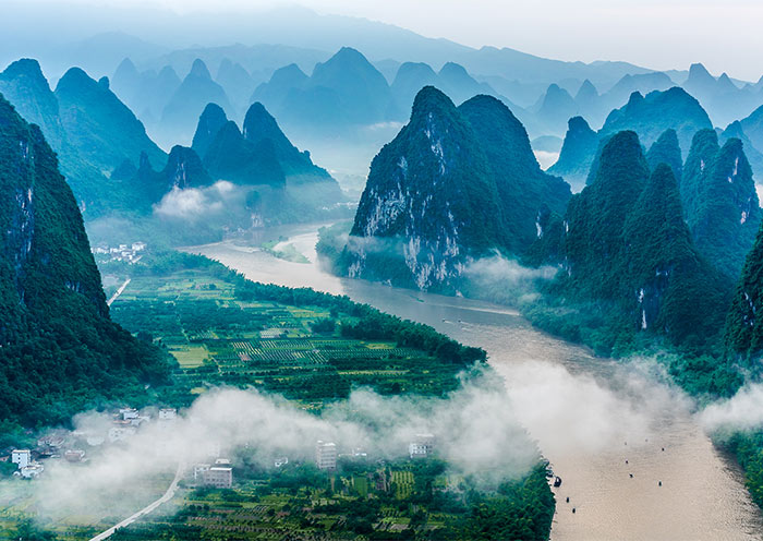 Misty Li River Scenery