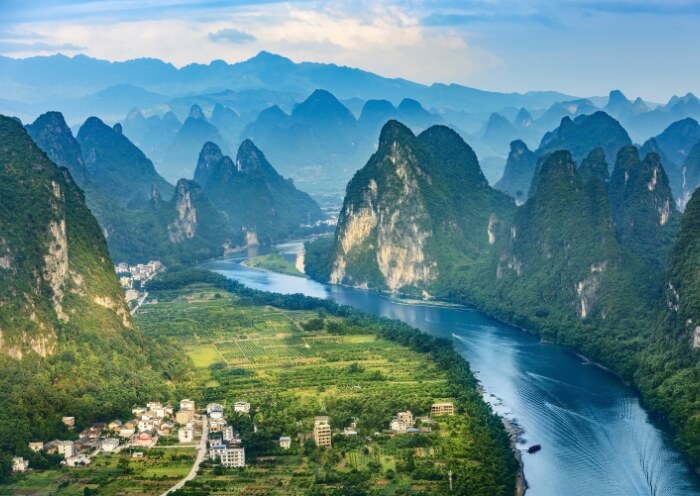 Captivating Li River dotted with beautiful villages
