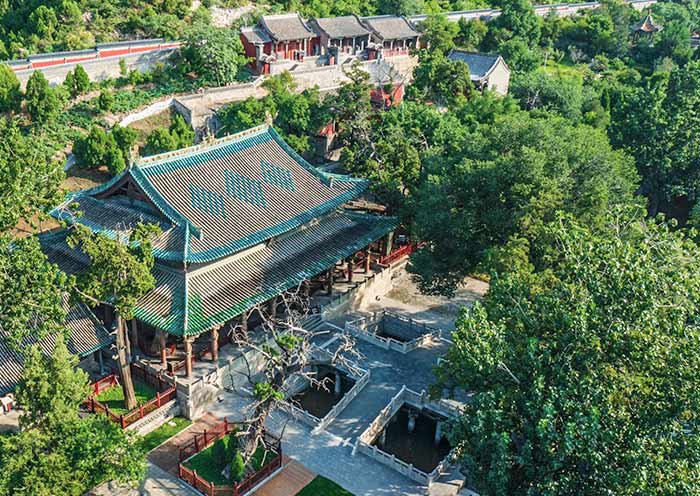 Bird-eye View of Fish Pond Flying Bridge, Jinci Temple