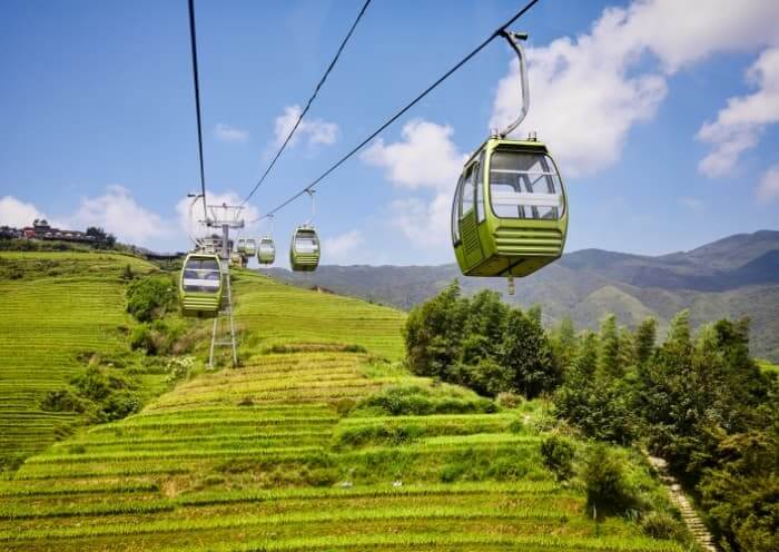 Longji Rice Terrace - Dazhai Cable Car