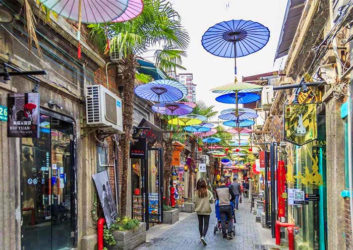 Tianzifang, a residential area with traditional lane houses