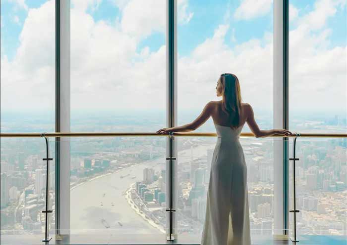 Top of Shanghai Observatory in Shanghai Tower