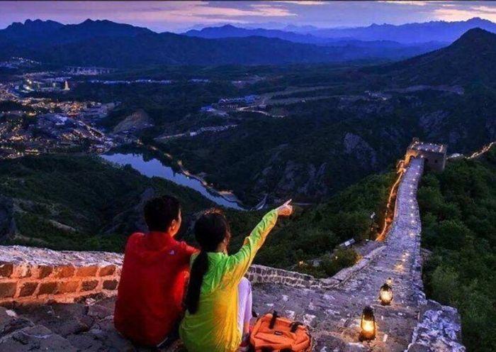 Simatai Great Wall Nightview, Beijing